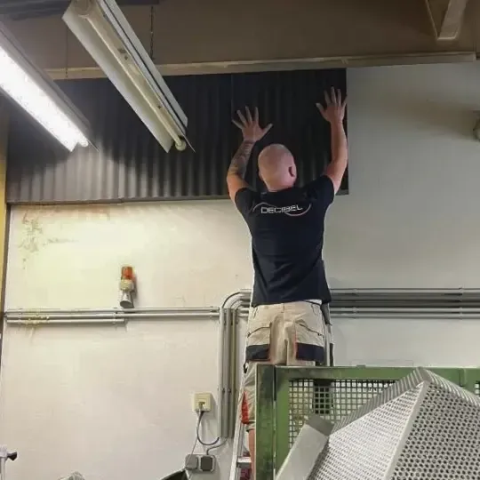 Soundproofing in a production plant